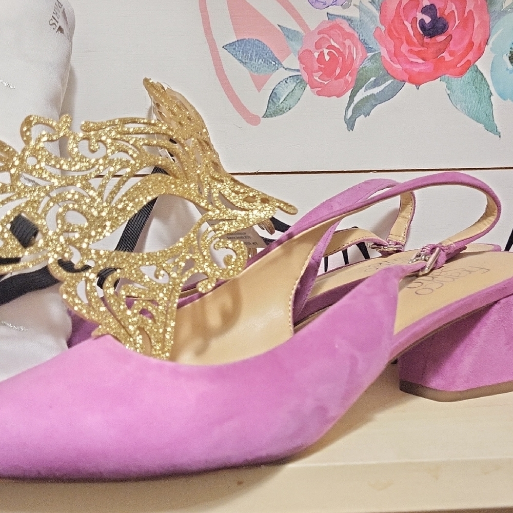Elegant Pink Slingback Heels